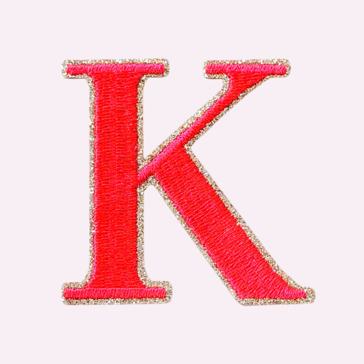 Glitzer Buchstaben Mimi's Serif Neon Orange