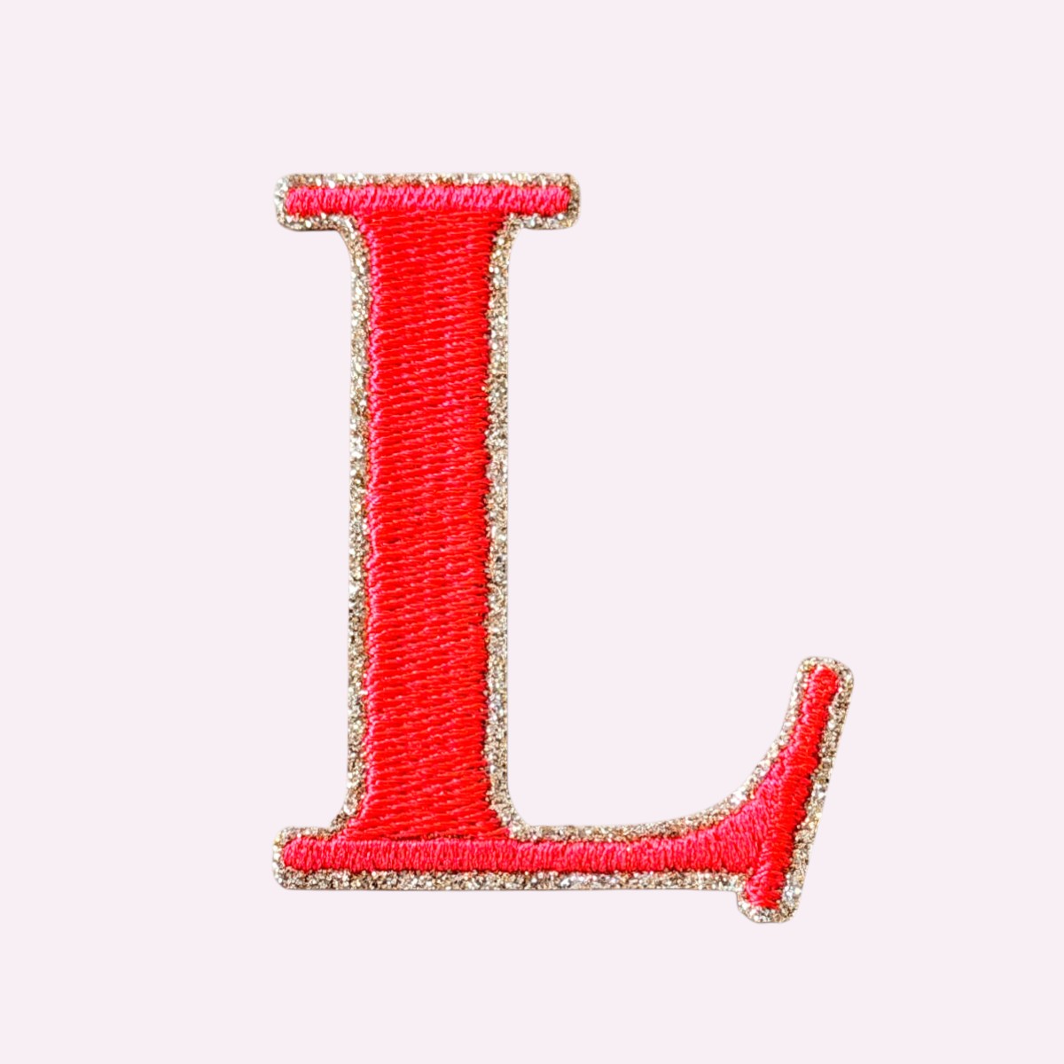 Glitzer Buchstaben Mimi's Serif Neon Orange