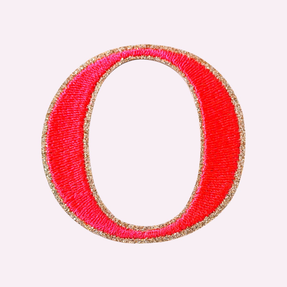 Glitzer Buchstaben Mimi's Serif Neon Orange