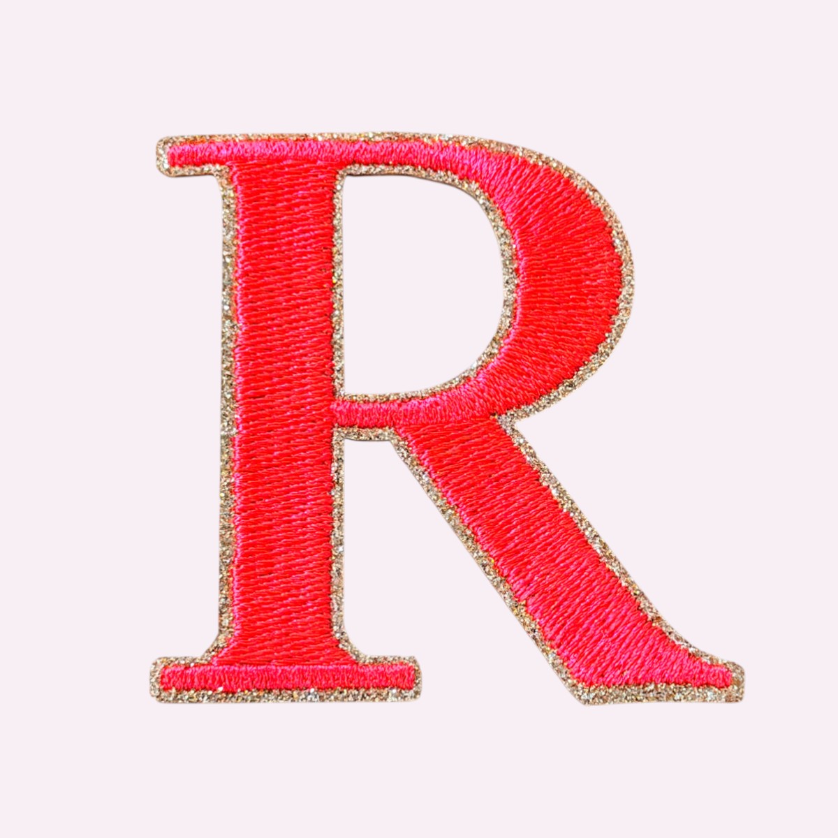 Glitzer Buchstaben Mimi's Serif Neon Orange