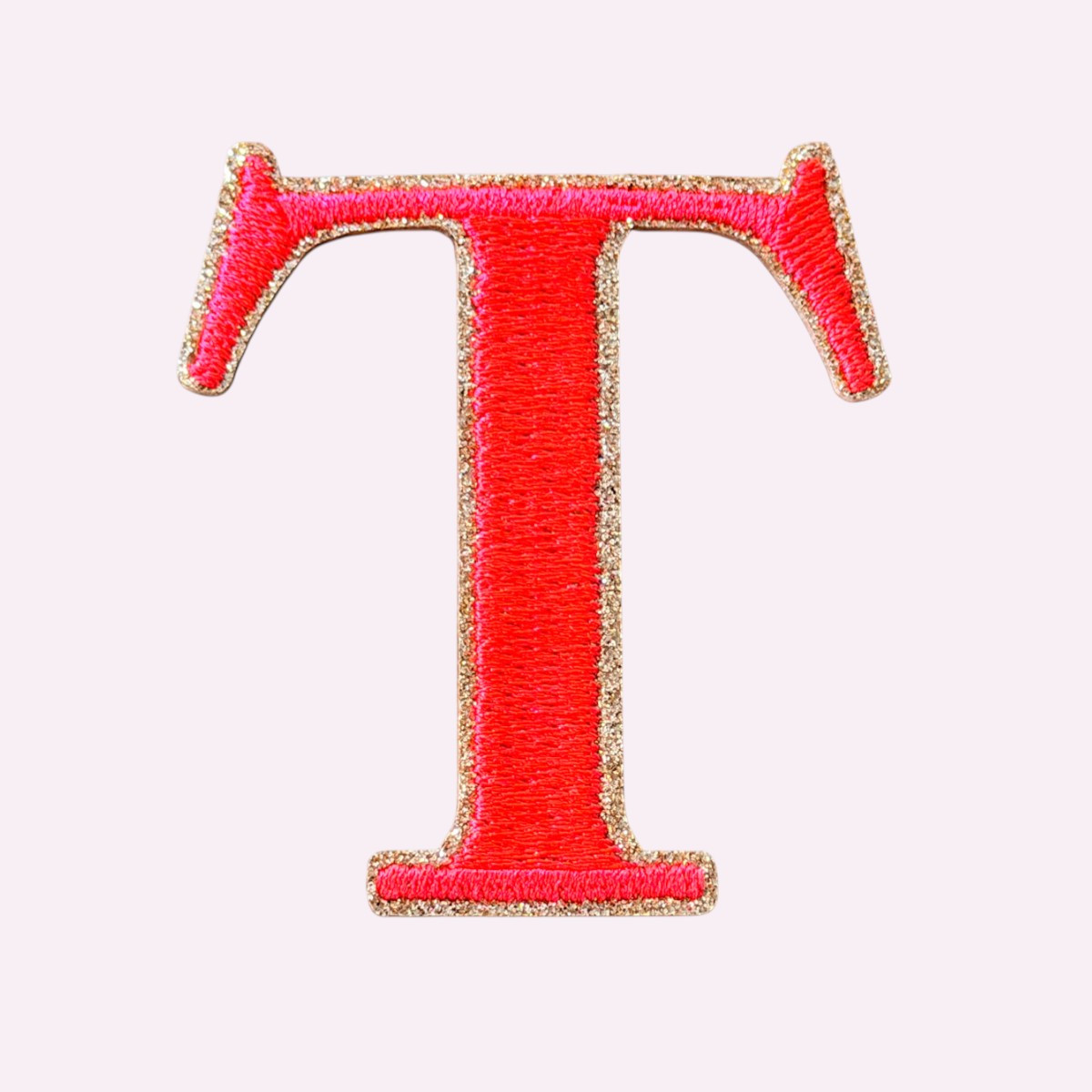 Glitzer Buchstaben Mimi's Serif Neon Orange