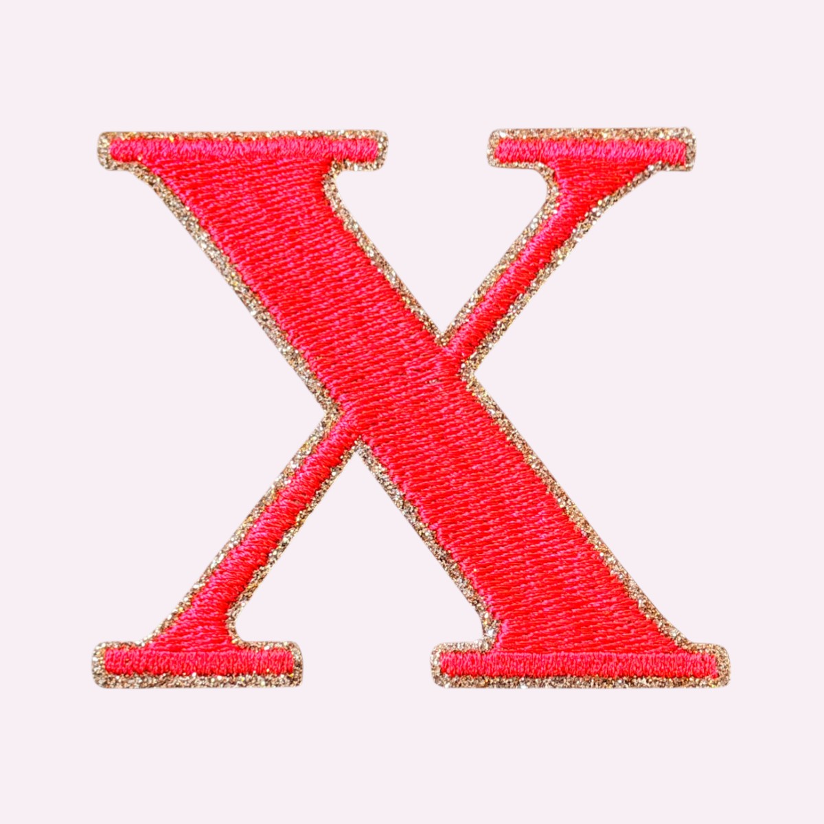 Glitzer Buchstaben Mimi's Serif Neon Orange