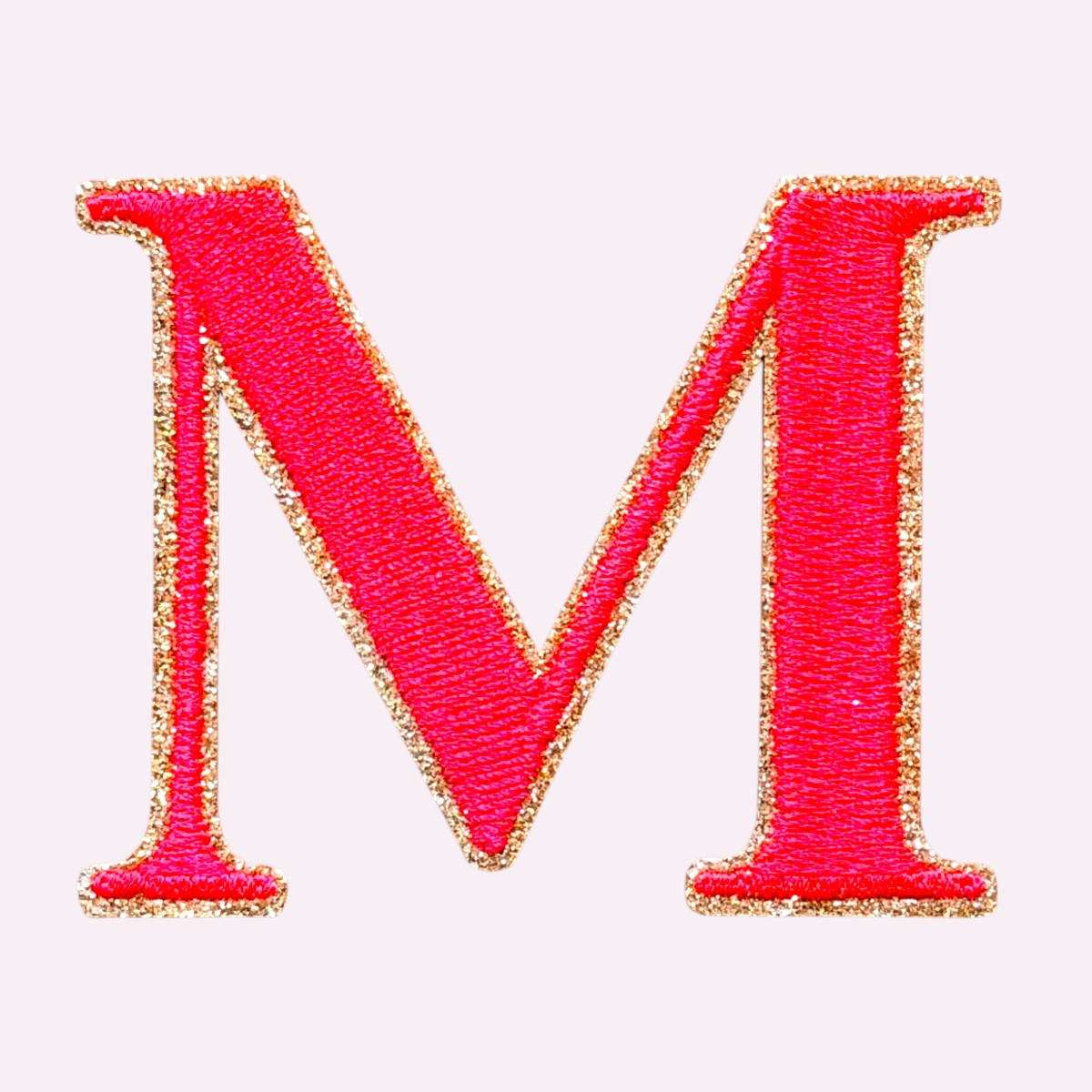 Glitzer Buchstaben Mimi's Serif Neon Orange