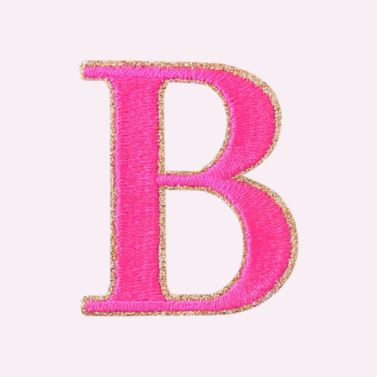 Glitzer Buchstaben Mimi's Serif Neon Pink