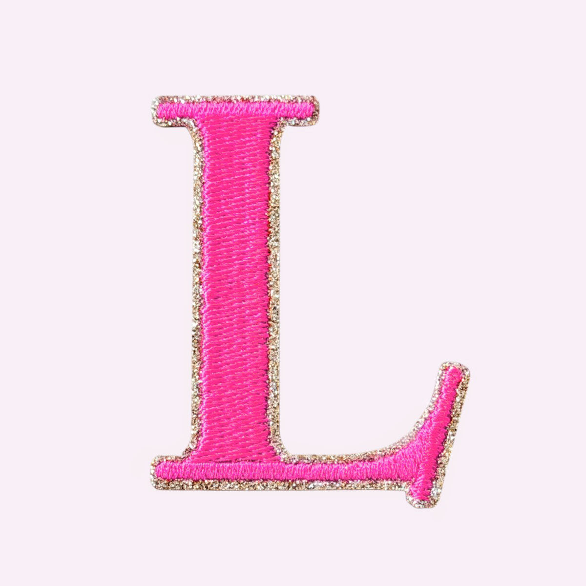 Glitzer Buchstaben Mimi's Serif Neon Pink