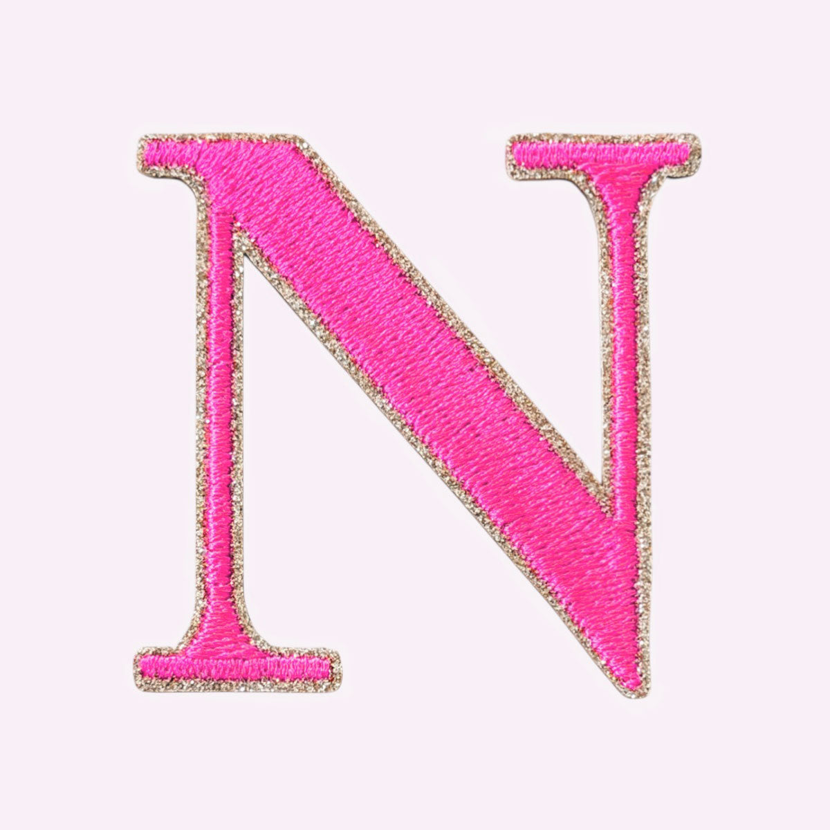 Glitzer Buchstaben Mimi's Serif Neon Pink