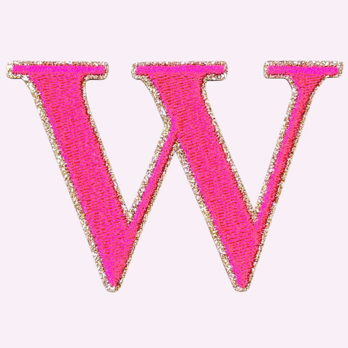 Glitzer Buchstaben Mimi's Serif Neon Pink