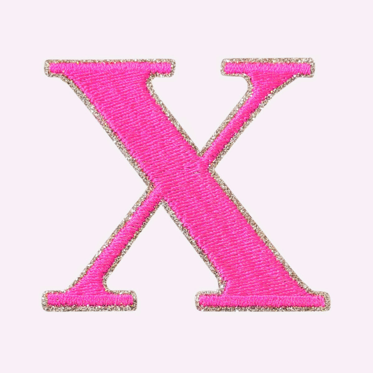Glitzer Buchstaben Mimi's Serif Neon Pink
