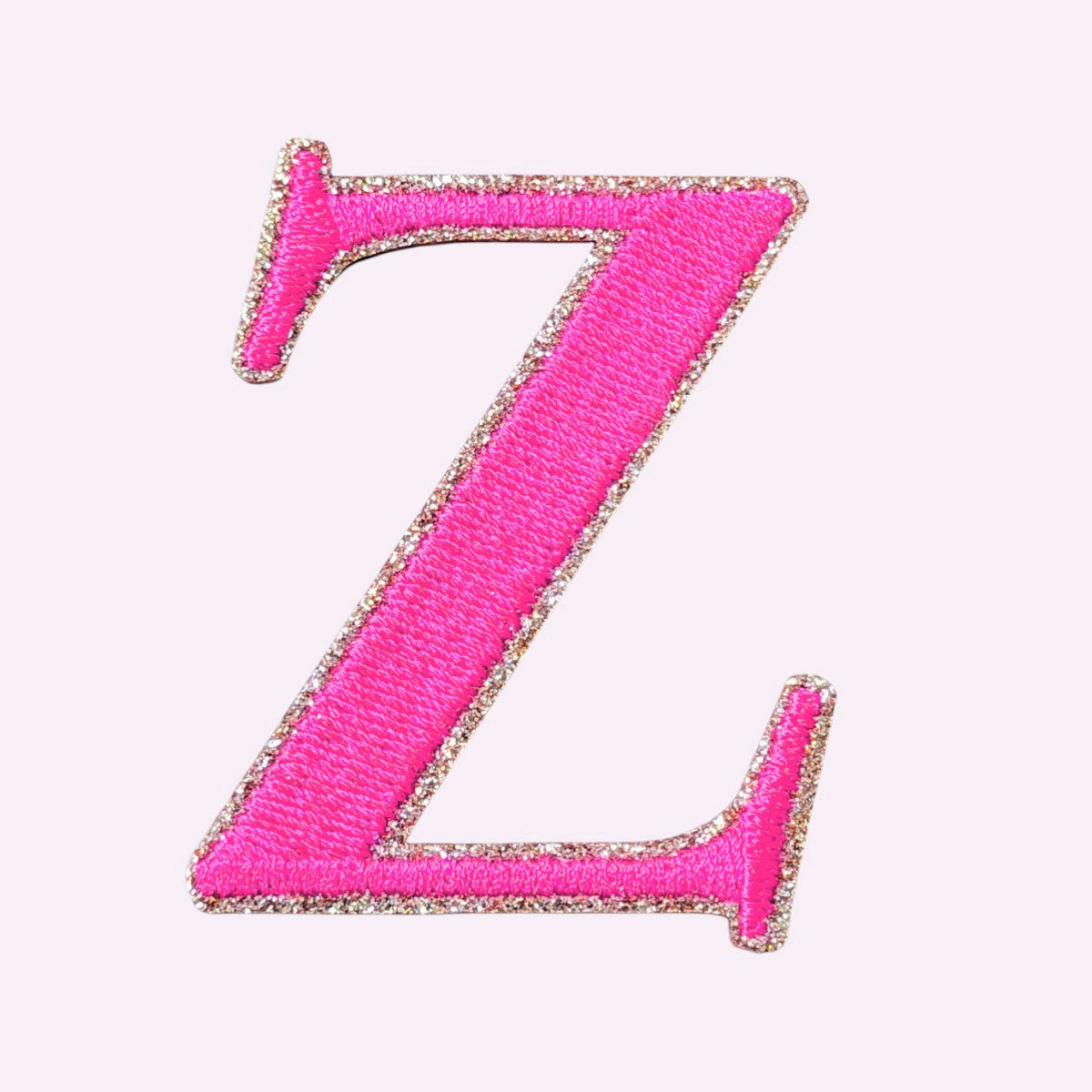 Glitzer Buchstaben Mimi's Serif Neon Pink