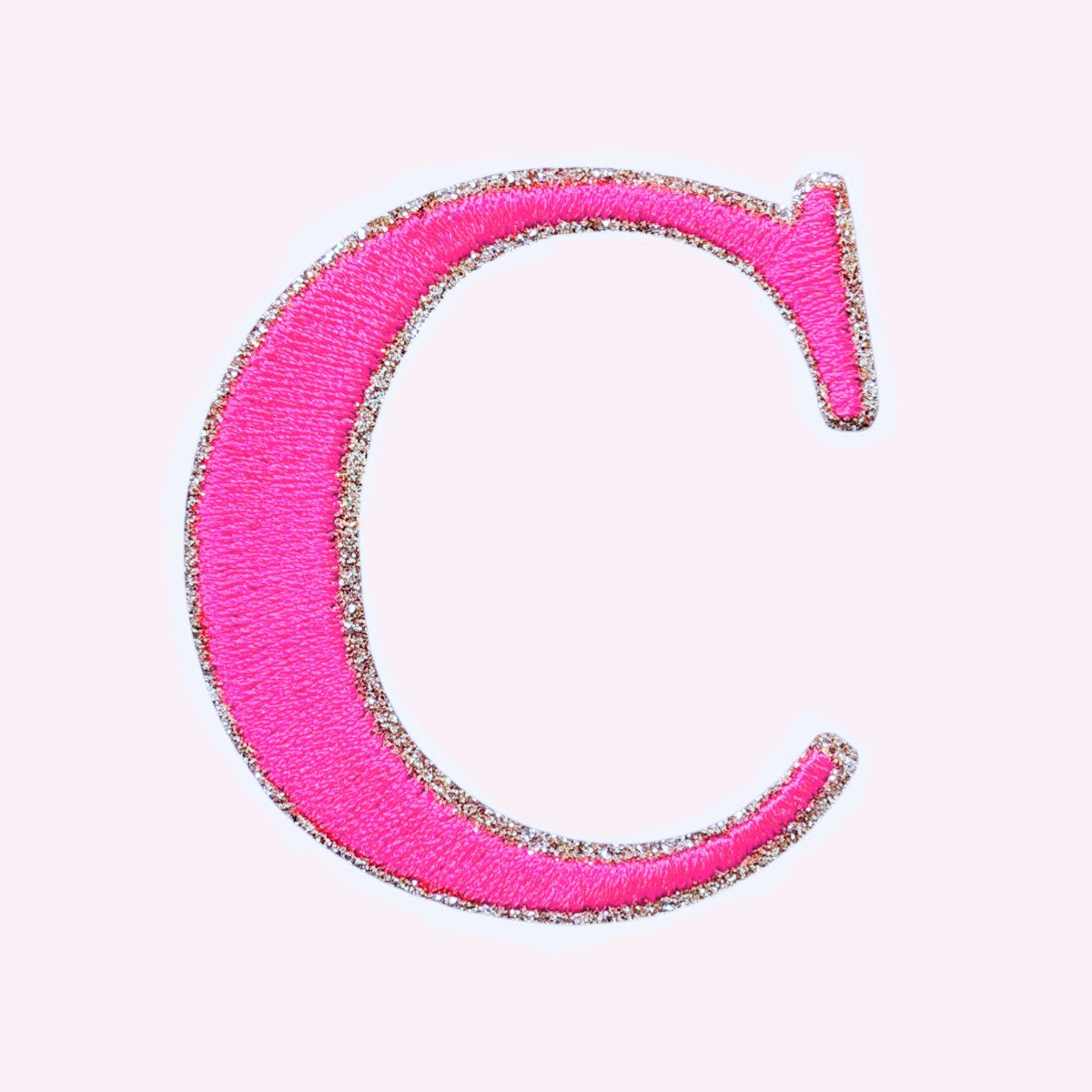 Glitzer Buchstaben Mimi's Serif Neon Pink