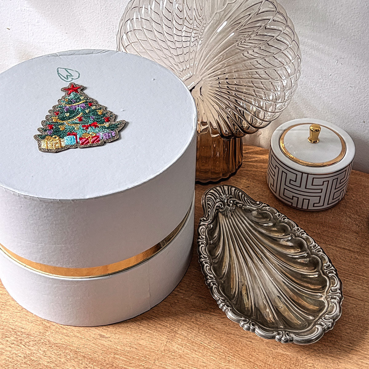 Glitzer Sticker Weihnachtsbaum XXL