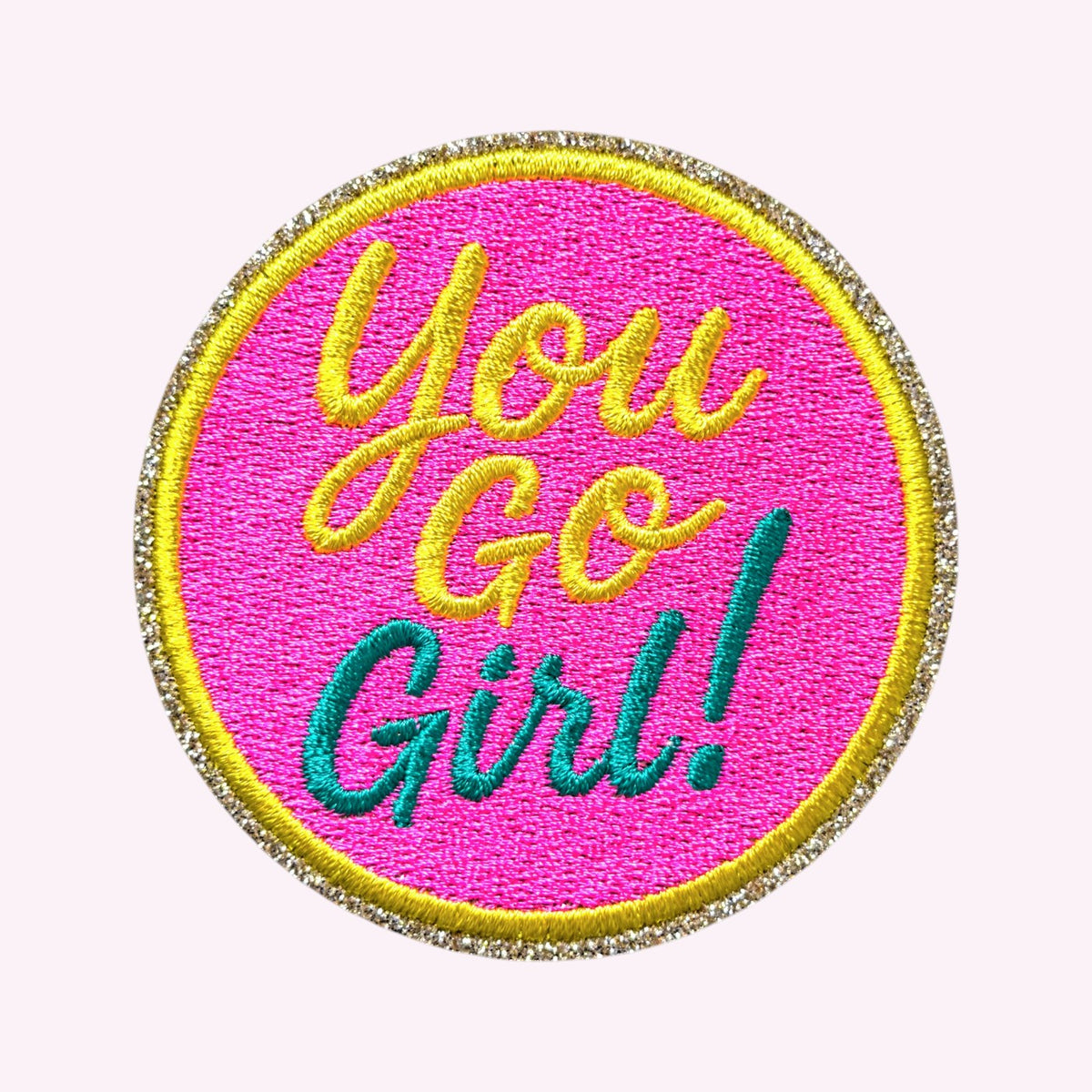 Glitzer Sticker You Go Girl