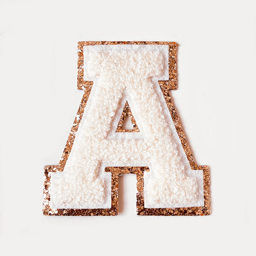 Glitzer Buchstaben Creme