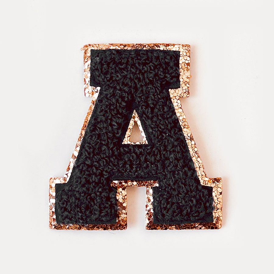 Glitzer Buchstaben Schwarz