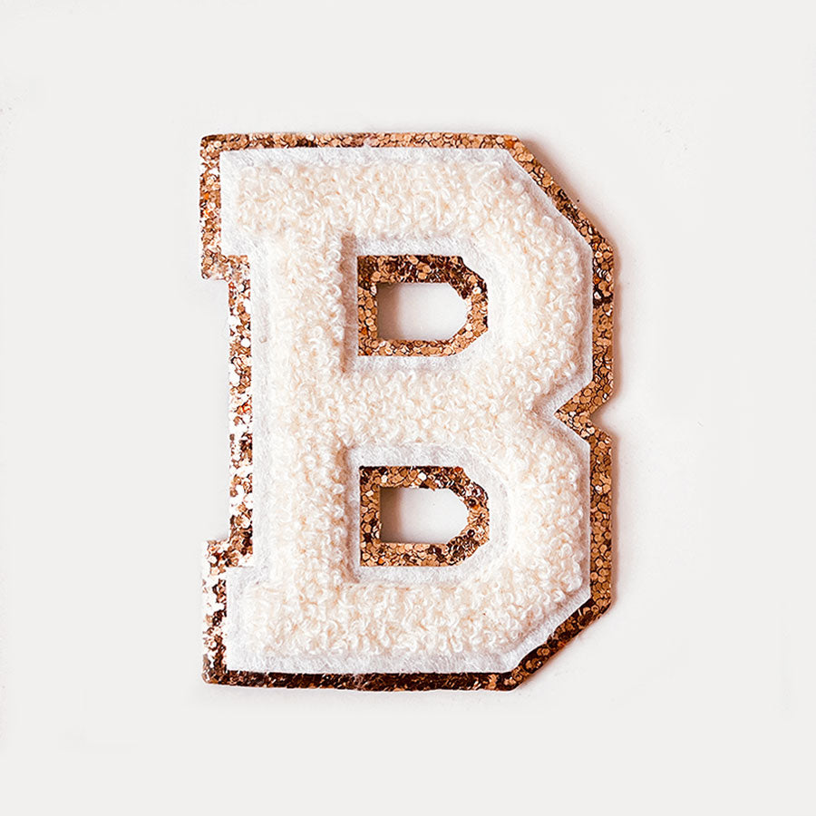 Glitzer Buchstaben Creme