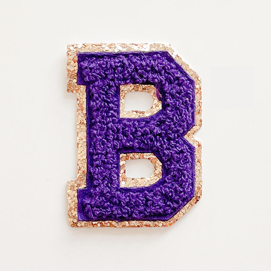 Glitzer Buchstaben Lila
