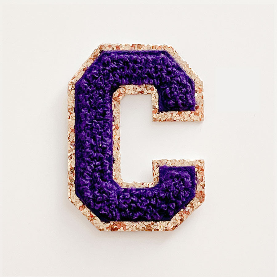 Glitzer Buchstaben Lila