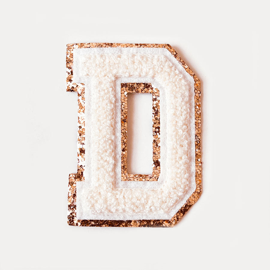 Glitzer Buchstaben Creme