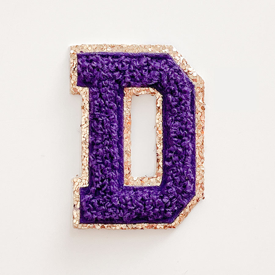 Glitzer Buchstaben Lila
