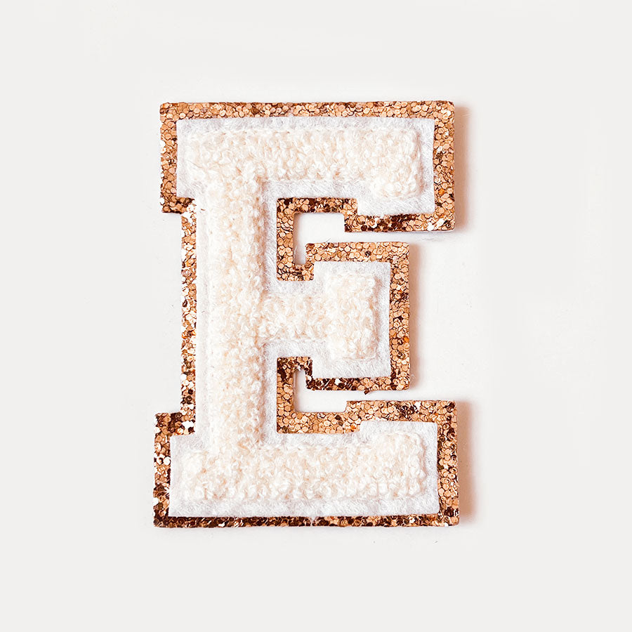 Glitzer Buchstaben Creme