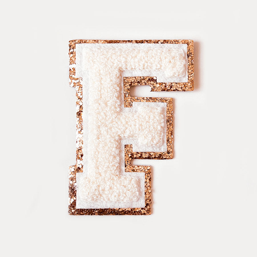 Glitzer Buchstaben Creme