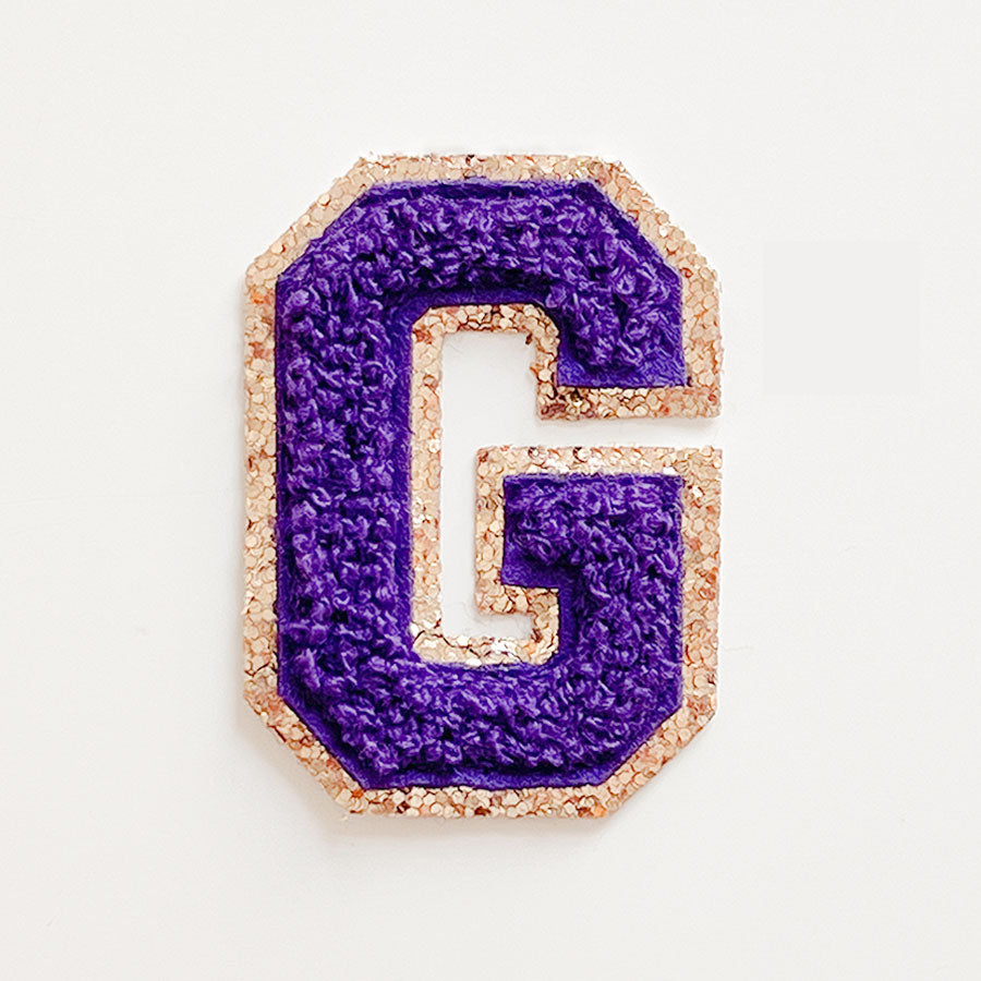 Glitzer Buchstaben Lila