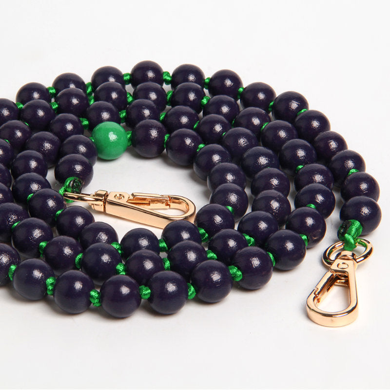 Handykette Holzperlen Pflaume