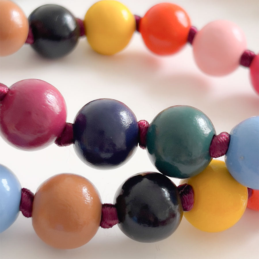 Handykette Holzperlen Multicolor
