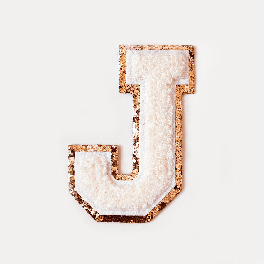 Glitzer Buchstaben Creme