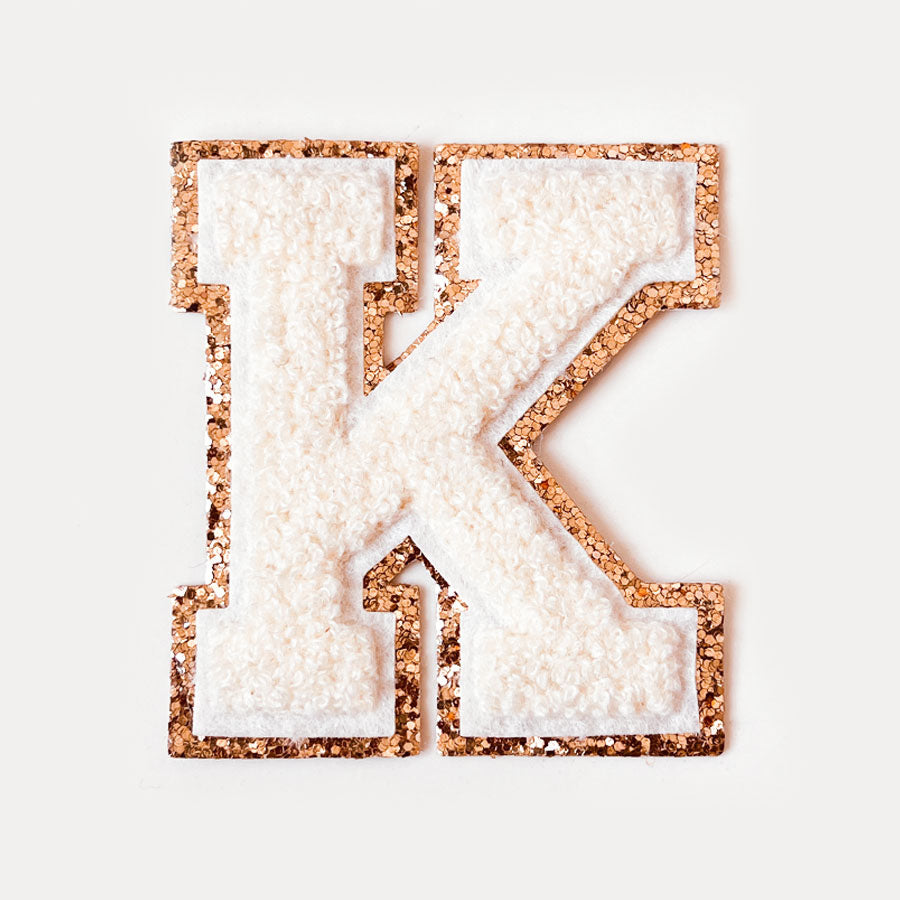 Glitzer Buchstaben Creme