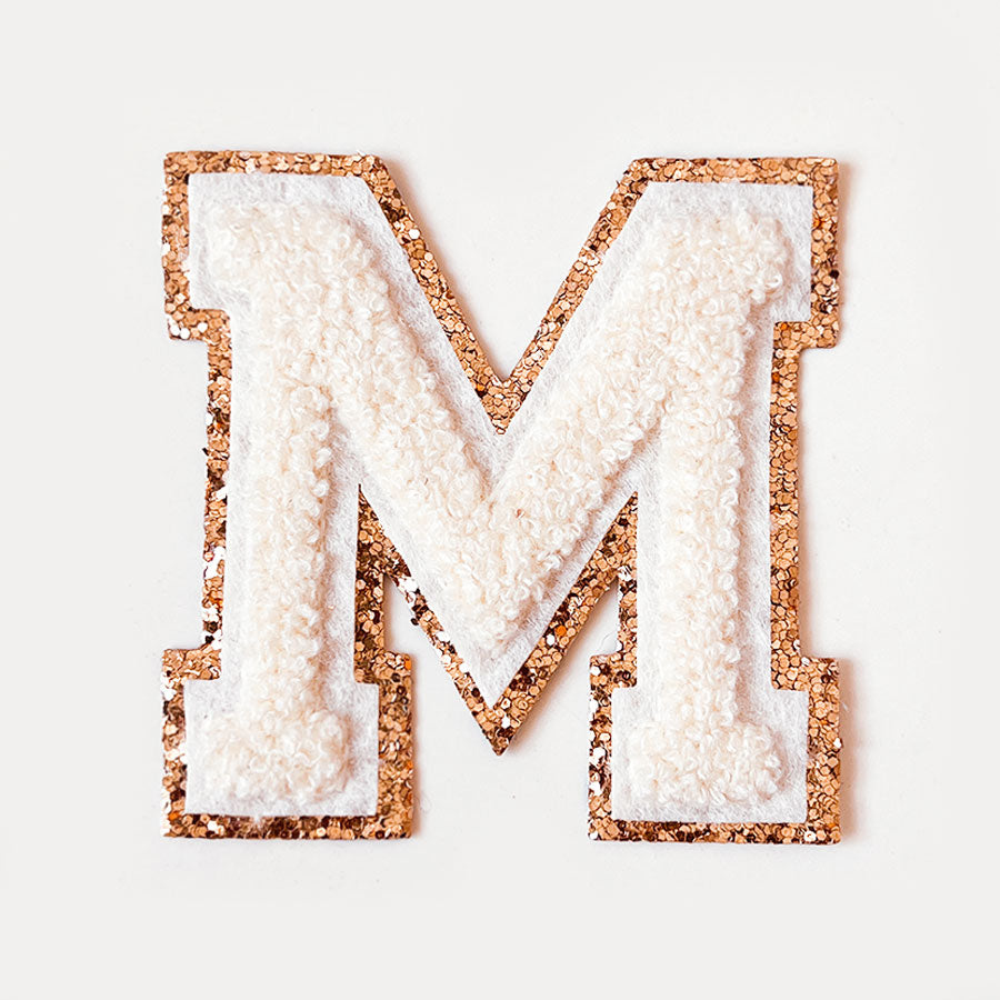 Glitzer Buchstaben Creme