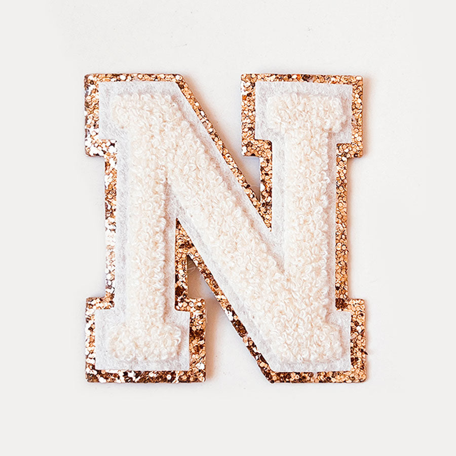 Glitzer Buchstaben Creme