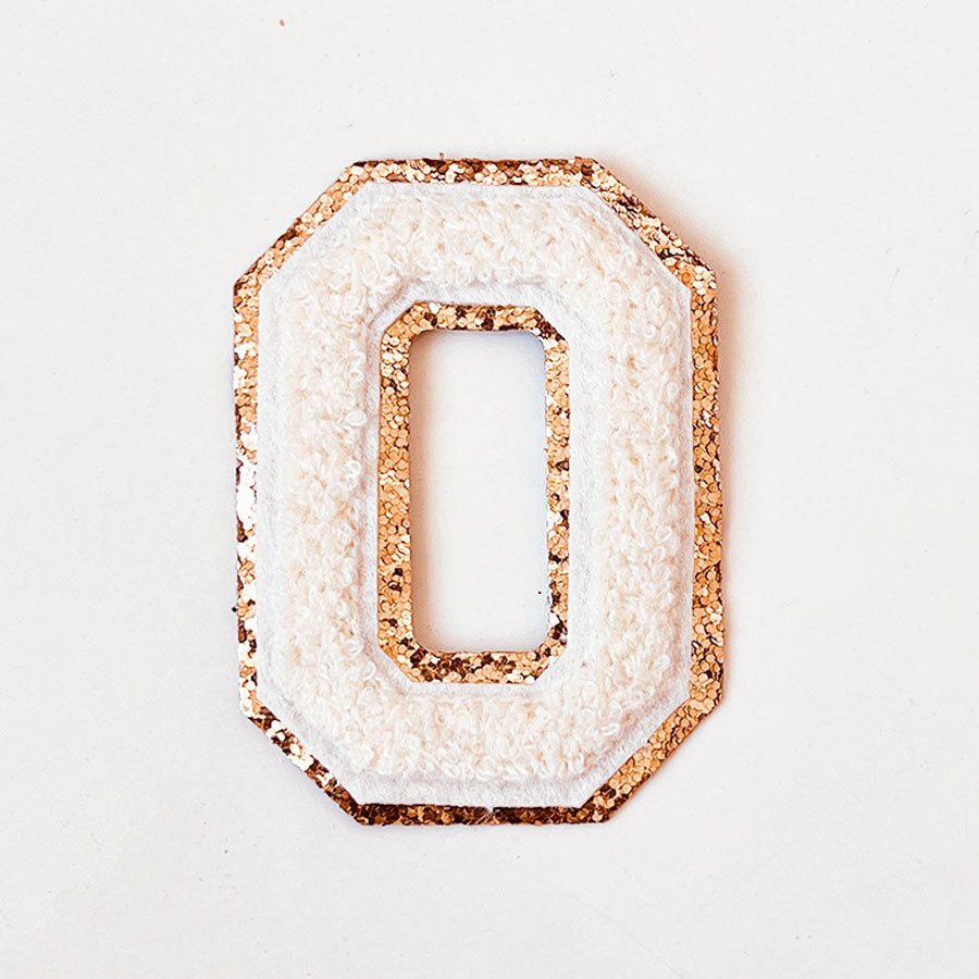 Glitzer Buchstaben Creme
