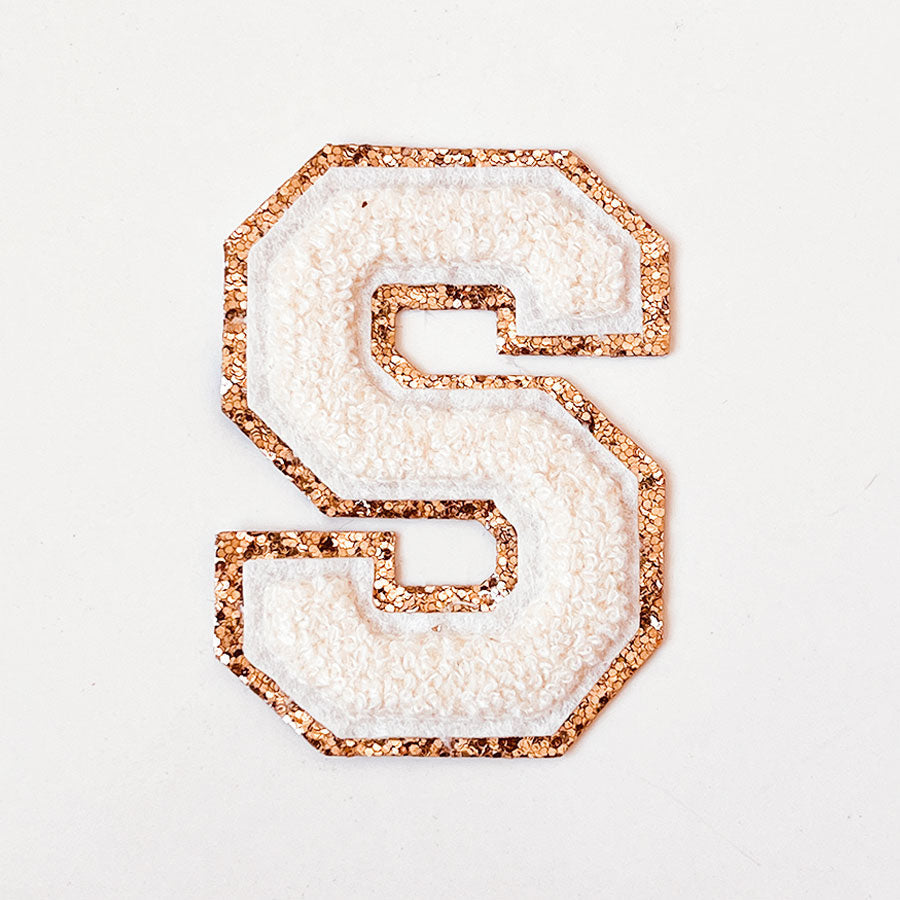 Glitzer Buchstaben Creme