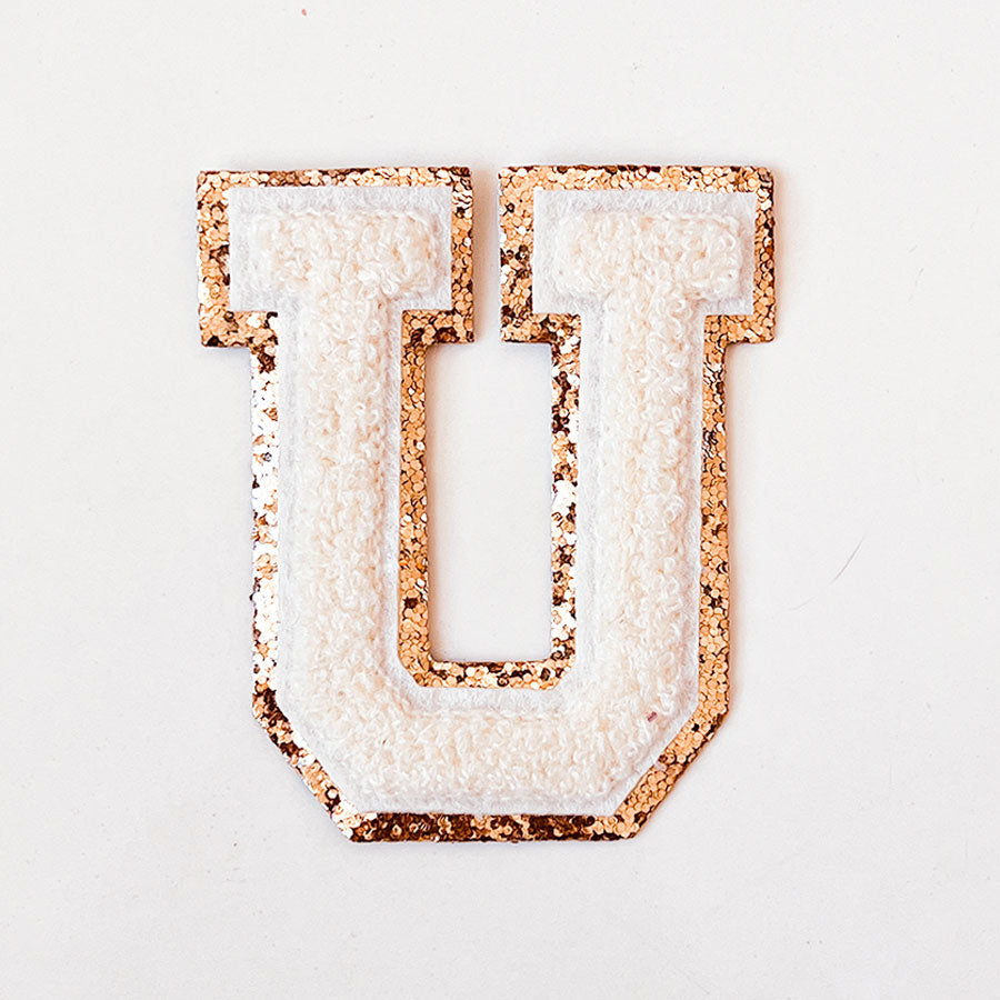 Glitzer Buchstaben Creme