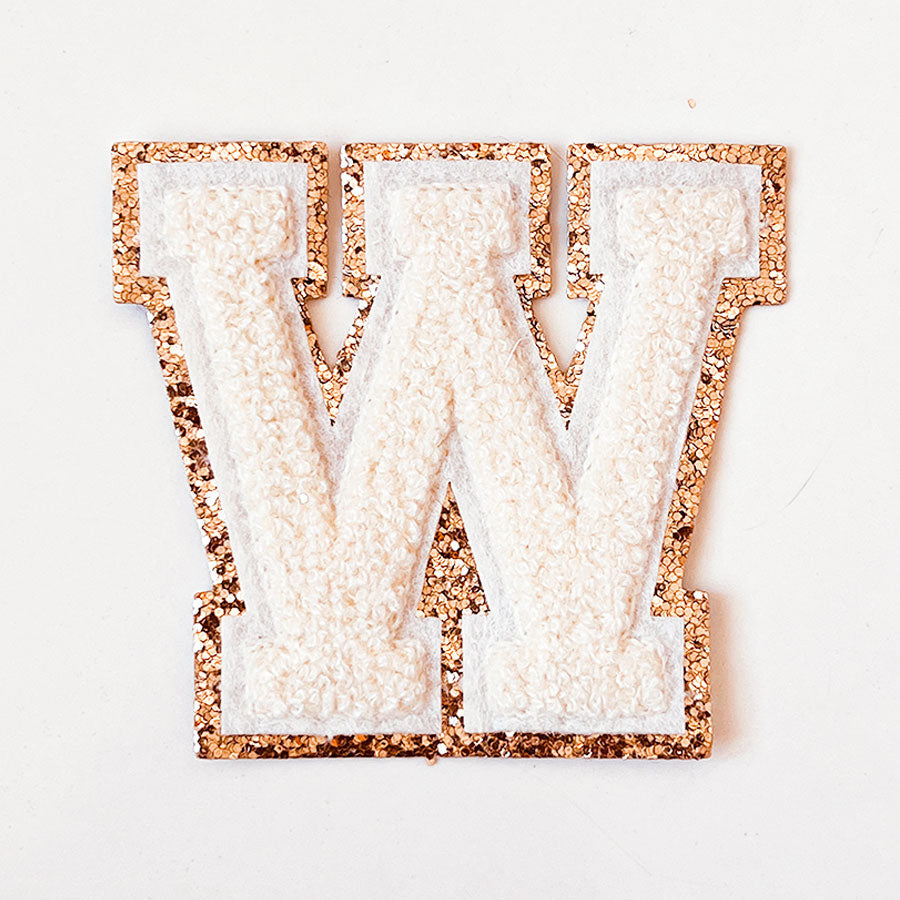Glitzer Buchstaben Creme