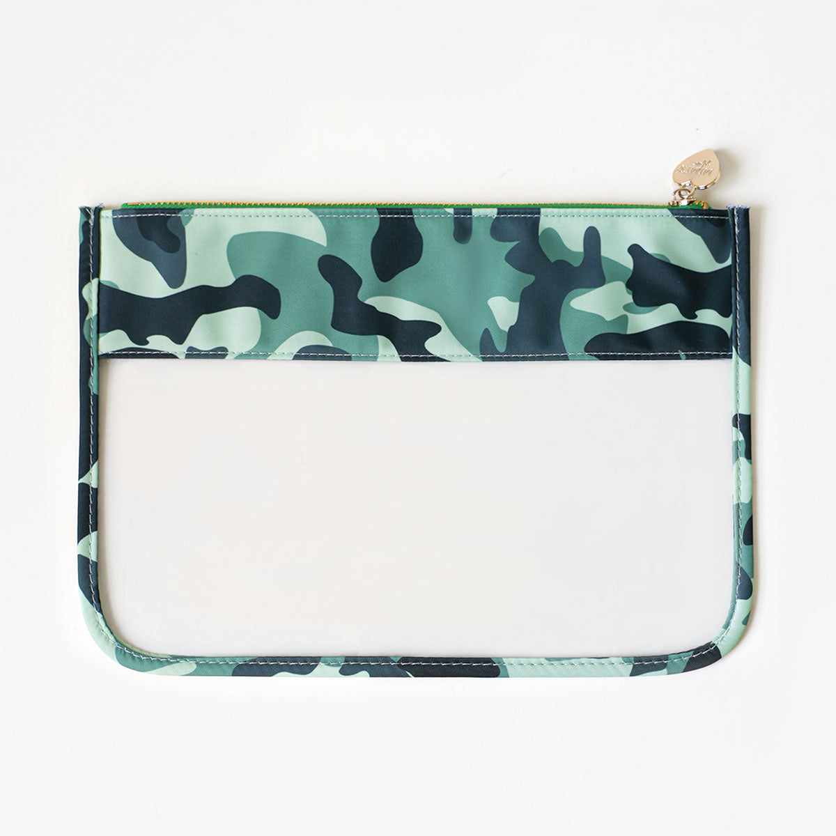 Cora Transparente Clutch Camo Grün