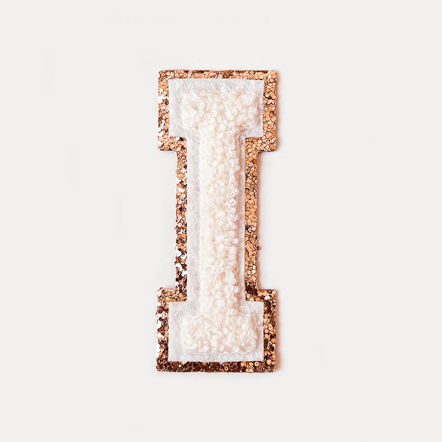 Glitzer Buchstaben Creme