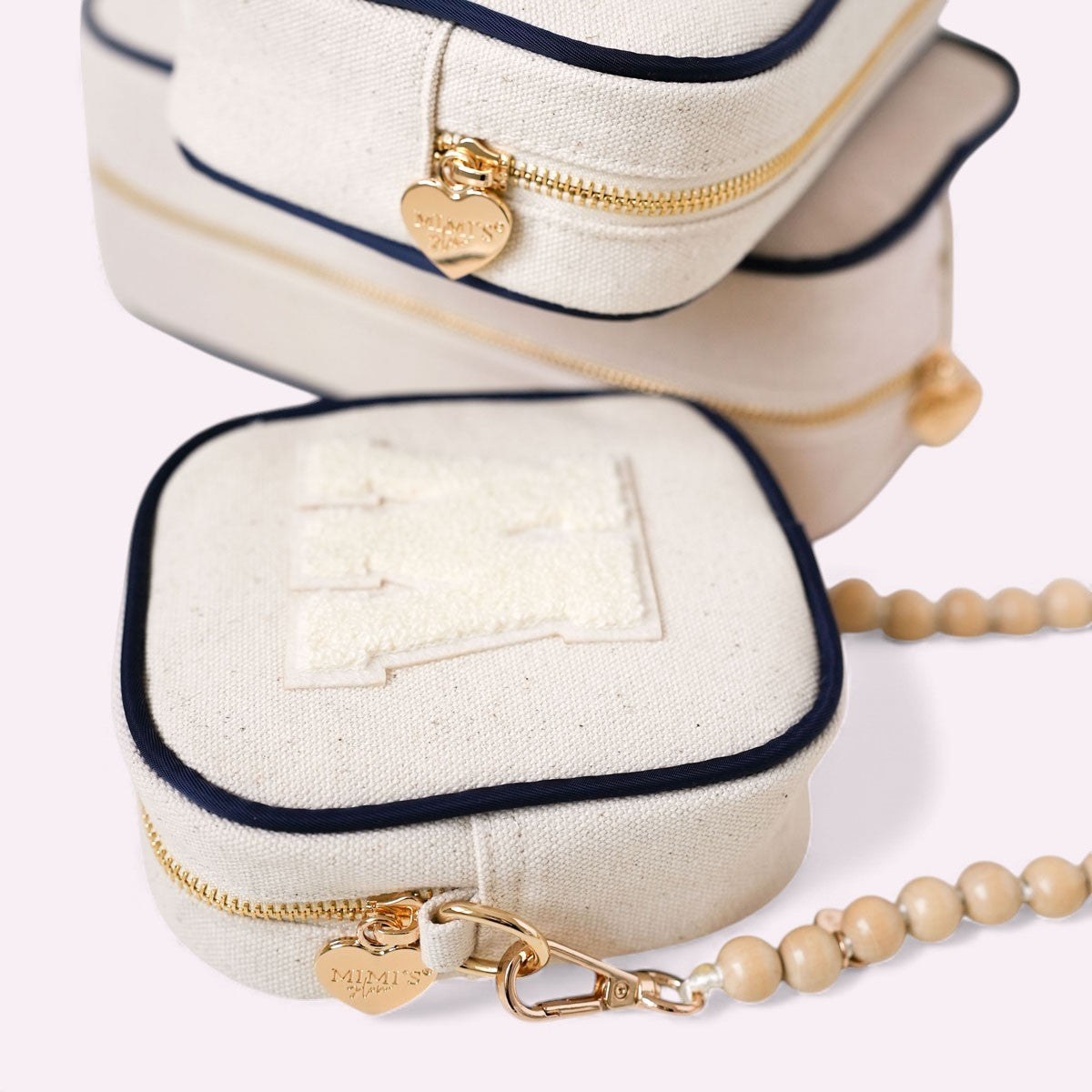 Belle Canvas Make-Up Tasche Navy