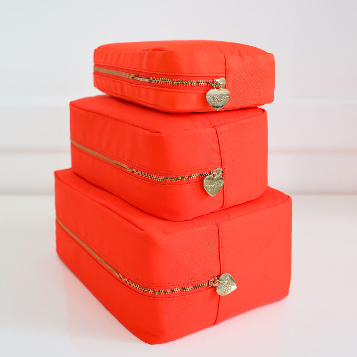 3er Taschenset Neon Orange
