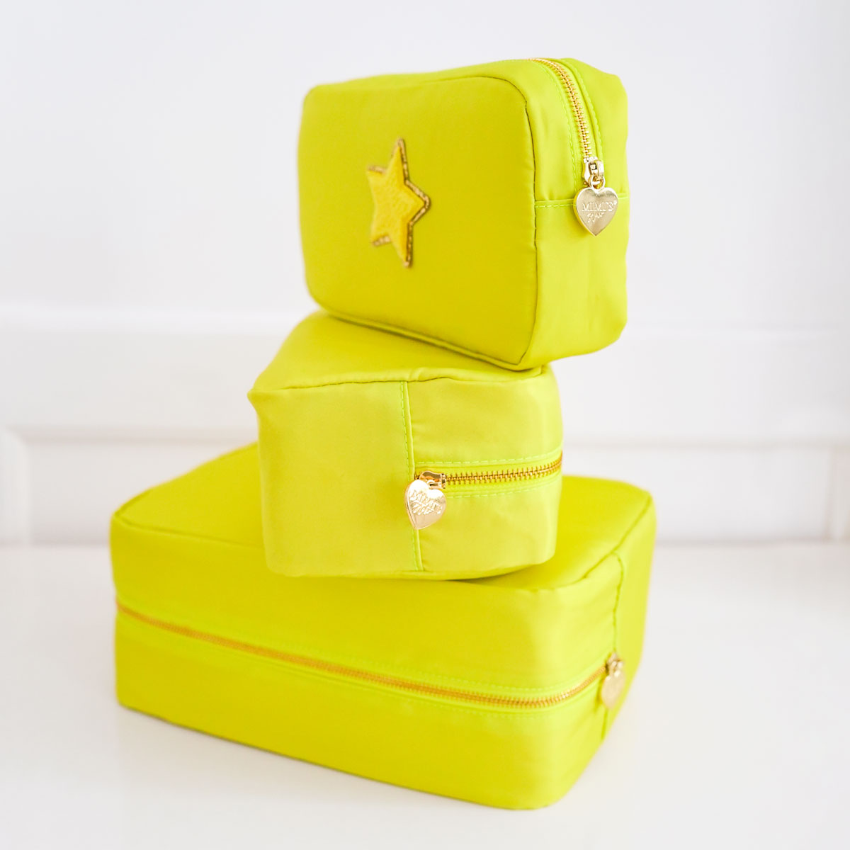 3er Taschen-Set 1 Lime Gelb