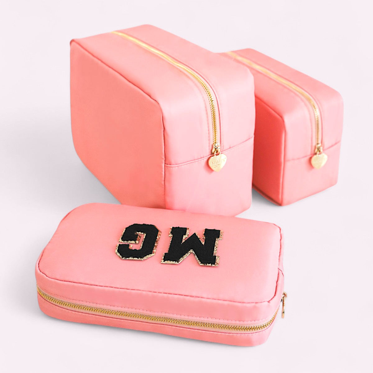 3er Taschen-Set Pfirsich