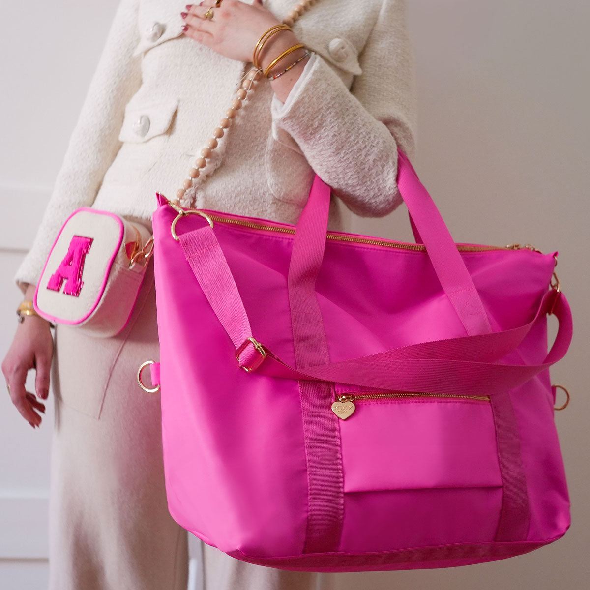 Fanny Weekender Bag Neon Pink