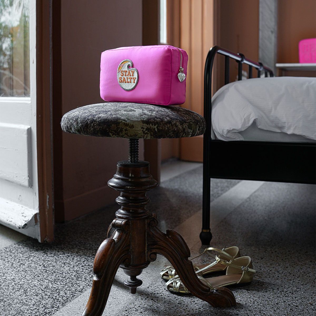 Belle Make-Up Tasche Neon Pink