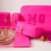 Mini Pouch zur Aufbewahrung und für Make-Up, auch als Tasche tragbar Neon Pink