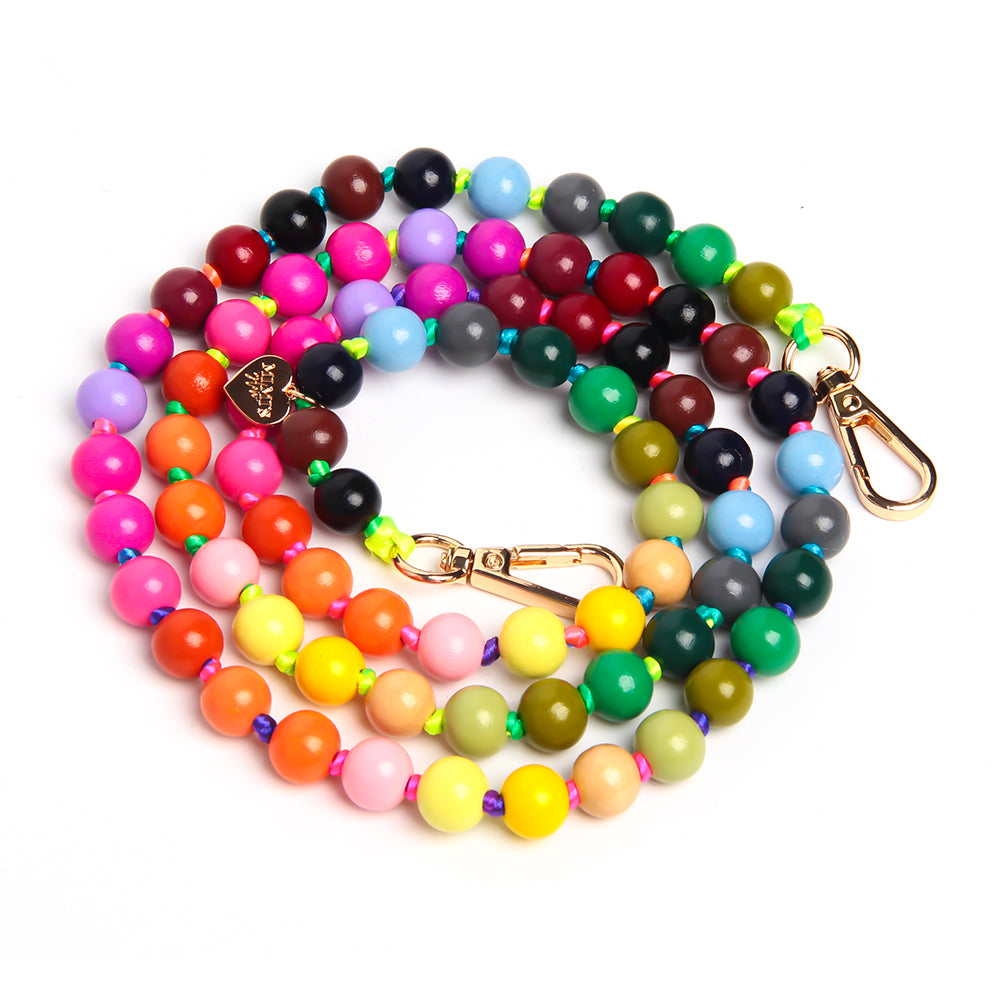 Handykette Holzperlen Candy Rainbow