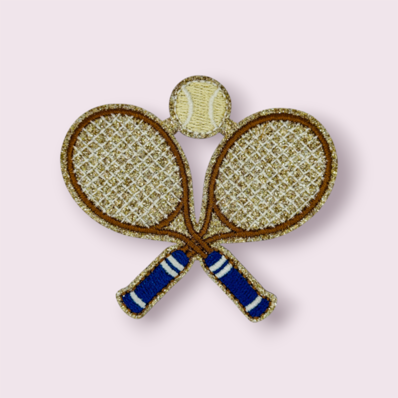 Glitzer Sticker Tennis Racket Set