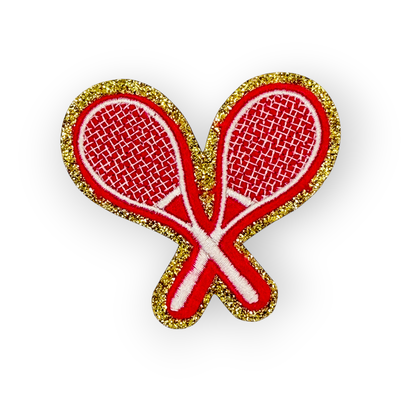 Glitzer Sticker Tennis Racket