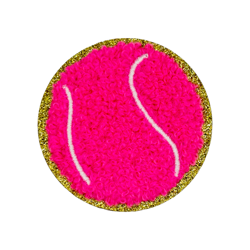 Glitzer Sticker Tennisball