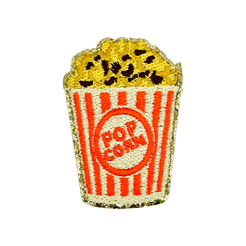 Glitzer Sticker Popcorn